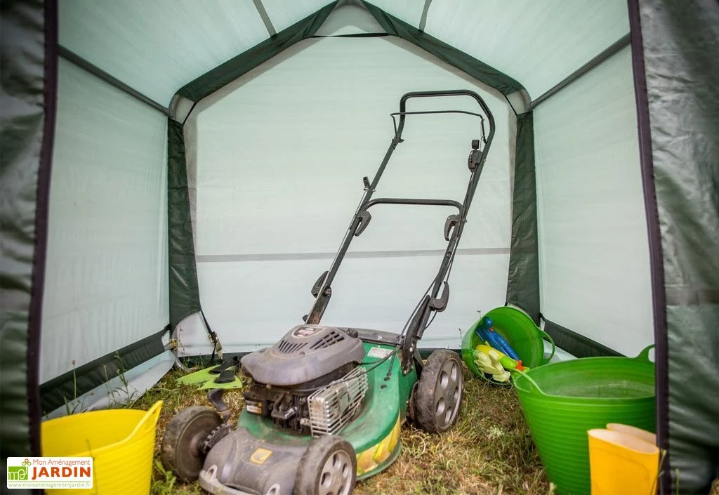 Abri De Jardin En Toile Renforcée Avec Porte Amovible - 183 X 183 Cm 4 Abri De Jardin En Toile Renforcée Avec Porte Amovible - 183 X 183 Cm – Image 4