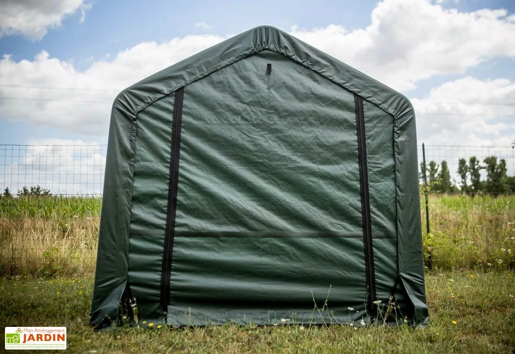 Abri De Jardin En Toile Renforcée Avec Porte Amovible - 183 X 183 Cm 2 Abri De Jardin En Toile Renforcée Avec Porte Amovible - 183 X 183 Cm – Image 2