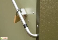 Coffre De Rangement Métal Vélos Vert (196x89x133) 11 Coffre De Rangement Métal Vélos Vert (196x89x133) -Abriet Mobilier Soldes Boutique abri velo acier galvanise vert trimetals 2