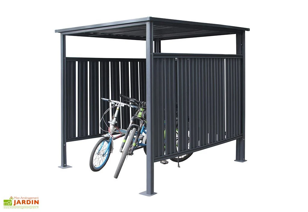 Abri à Vélo En Acier Anthracite 3,6 M² 1 Abri à Vélo En Acier Anthracite 3,6 M²