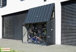 Abri à Vélos En Acier Galvanisé Anthracite 1,74 M²