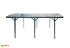 Carport Simple En Aluminium Et Polycarbonate Anthracite - 15,15 M² 8 Carport Simple En Aluminium Et Polycarbonate Anthracite - 15,15 M² -Abriet Mobilier Soldes Boutique abri voiture aluminium toiture polycarbonate