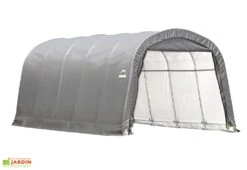 Abri Voiture En Toile : Polyéthylène Gris 610 X 370 Cm – 22,57 M² -Abriet Mobilier Soldes Boutique abri voiture toile gris shelter logic 22m2