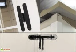 Abri De Jardin En PVC Evo 120 Beige (122x122cm) -Abriet Mobilier Soldes Boutique abro jardin mural resine pvc evo100 garofalo 3 2