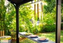Abri Barbecue En Aluminium Et Polycarbonate 180 X 240 Cm – Austin -Abriet Mobilier Soldes Boutique accessoires abri bbq austin canopia palram