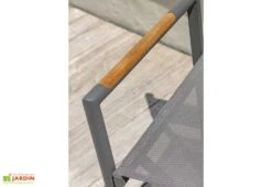 Fauteuil De Jardin Pliant En Aluminium Et Textilène Honfleur -Abriet Mobilier Soldes Boutique accoudoir fauteuil jardin pliant aluminium textilene honfleur