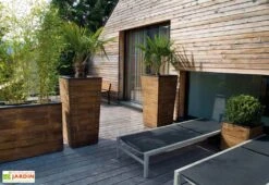 Bac à Fleurs En Bois Selekt (45x45x47) -Abriet Mobilier Soldes Boutique amazone ambiance 2