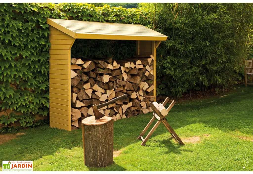 Abri Range-Bûches En Bois Lotus - 1,5 M³ 1 Abri Range-Bûches En Bois Lotus - 1,5 M³