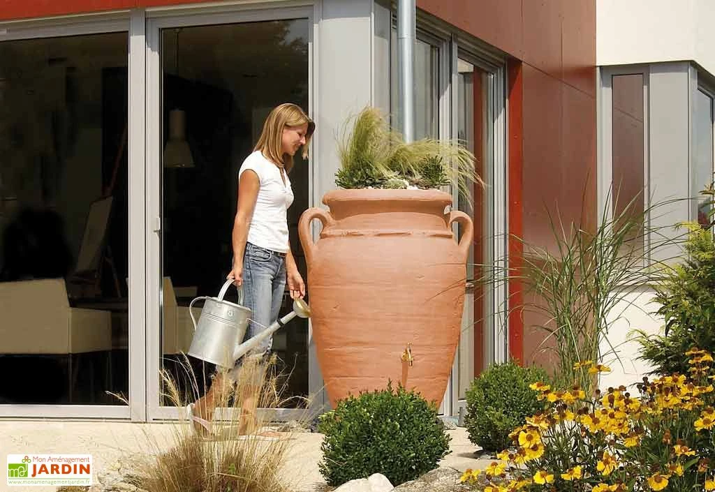 Garantia Cuve Récupération D'Eau Pluie Amphore Antik 360 L Terracota 1 Garantia Cuve Récupération D'Eau Pluie Amphore Antik 360 L Terracota