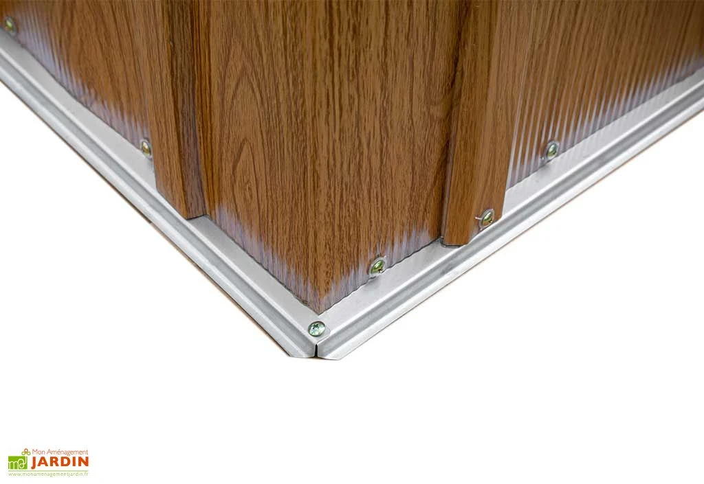 Abri De Jardin En Acier Galvanisé Imitation Bois Woodlake – 11,5 M² 6 Abri De Jardin En Acier Galvanisé Imitation Bois Woodlake – 11,5 M² – Image 6