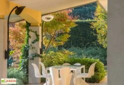 Applique Chauffante Murale Infrarouge Avec Tige Arc Court 2000W (4 Coloris)