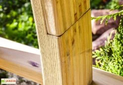 Arche De Jardin En Bois Traité - 245 X 29 X 221 Cm -Abriet Mobilier Soldes Boutique arche bois traite