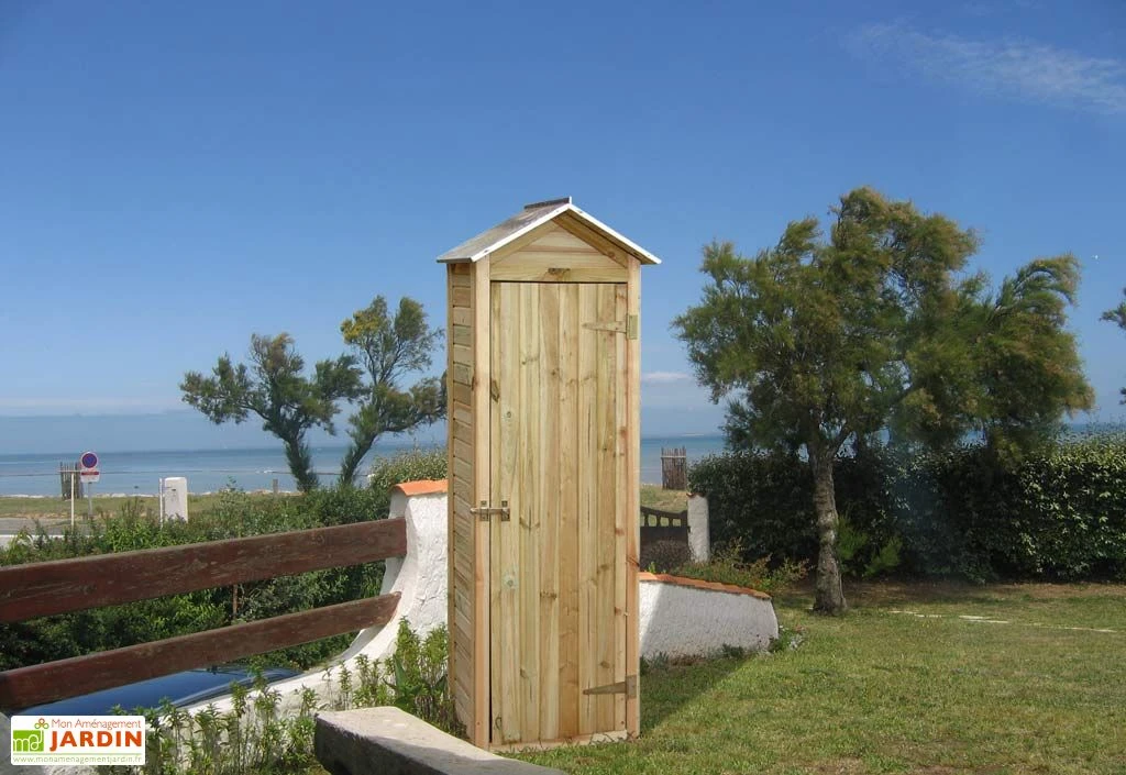 Armoire De Jardin En Bois De Pin Erra 63 X 43 X 181 Cm 1 Armoire De Jardin En Bois De Pin Erra 63 X 43 X 181 Cm