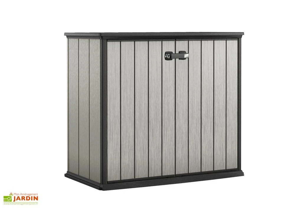 Keter Armoire Basse Brossium En Résine (77x139x120) 2 Keter Armoire Basse Brossium En Résine (77x139x120) – Image 2