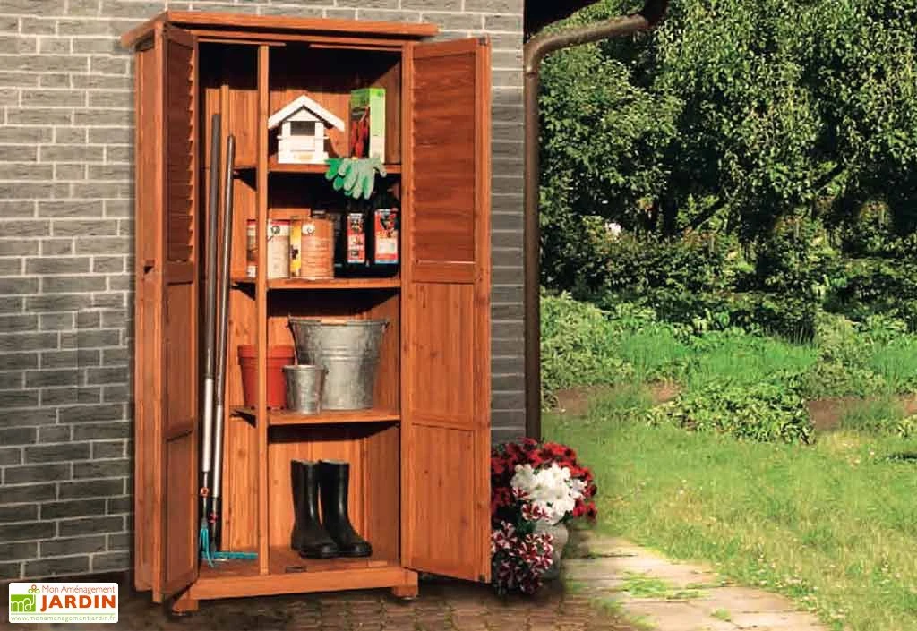 Armoire De Jardin Bois (43x80x180) 1 Armoire De Jardin Bois (43x80x180)