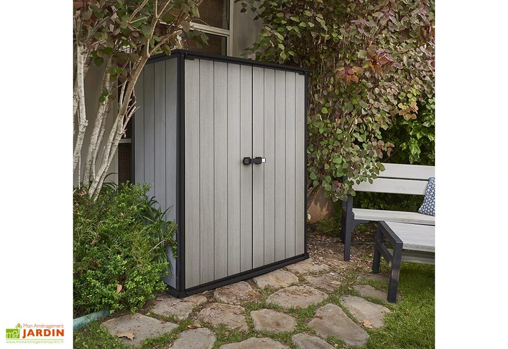 Armoire Haute Brossium En Résine (140 X 73,6 X 170) 3 Armoire Haute Brossium En Résine (140 X 73,6 X 170) – Image 3