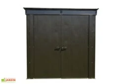 Armoire De Jardin En Acier Galvanisé 208 X 130 Cm 7 Armoire De Jardin En Acier Galvanisé 208 X 130 Cm -Abriet Mobilier Soldes Boutique armoire jardin acier galvanise 208x130cm