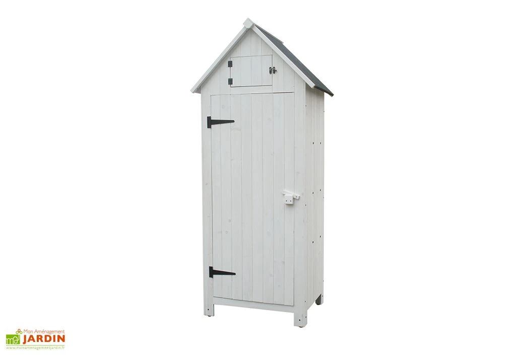 Armoire De Jardin En Bois FSC 10 Mm Blanc 179 Cm 1 Armoire De Jardin En Bois FSC 10 Mm Blanc 179 Cm