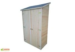 Armoire De Rangement Bois 16mm - 125 X 65 X 206 Cm 9 Armoire De Rangement Bois 16mm - 125 X 65 X 206 Cm -Abriet Mobilier Soldes Boutique armoire jardin bois brut 16mm double portes rangement