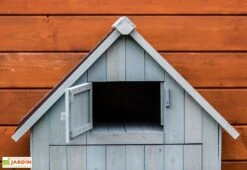 Armoire De Jardin En Bois FSC 10 Mm Bleu 179 Cm -Abriet Mobilier Soldes Boutique armoire jardin bois cabane etageres 10mm 180cm 2