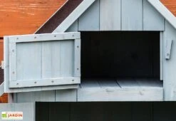 Armoire De Jardin En Bois FSC 10 Mm Bleu 179 Cm -Abriet Mobilier Soldes Boutique armoire jardin bois cabane etageres 10mm 180cm