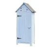 Armoire De Jardin En Bois FSC 10 Mm Bleu 179 Cm