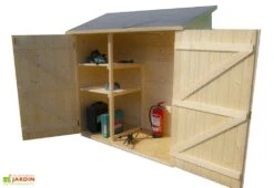 Armoire De Rangement Bois 16mm - 72 X 175 X 174 Cm 4 Armoire De Rangement Bois 16mm - 72 X 175 X 174 Cm -Abriet Mobilier Soldes Boutique armoire rangement bois jardin abri mural 2