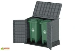 Armoire De Jardin En Résine – 850 L -Abriet Mobilier Soldes Boutique armoire rangement exte rieur 02