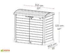 Armoire De Jardin En Résine – 1 200 L 9 Armoire De Jardin En Résine – 1 200 L -Abriet Mobilier Soldes Boutique armoire rangement jardin 04