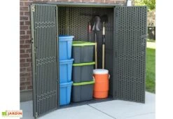 Armoire De Rangement Jardin En PVC Lifetime 1509 Litres -Abriet Mobilier Soldes Boutique armoire rangement jardin pvc lifetime abri 1509litres 3