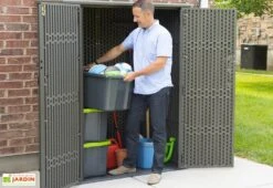 Armoire De Rangement Jardin En PVC Lifetime 1509 Litres -Abriet Mobilier Soldes Boutique armoire rangement jardin pvc lifetime abri 1509litres 4