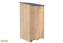 Abri De Jardin En Bois Pour Toilettes Sèches Ventarèl - 120 X 105 X 215 Cm -Abriet Mobilier Soldes Boutique arriere cabine en bois