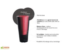 Pot De Fleurs En Plastique Open M Simple Ou Double Paroi (Ø 80 X 80 Cm) -Abriet Mobilier Soldes Boutique avantages pot fleurs double paroi