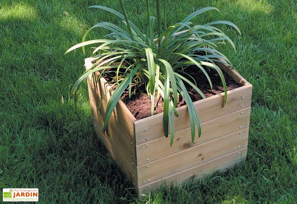 Jardinière En Bois Modulable Et Personnalisable 40x40x39,5cm 1 Jardinière En Bois Modulable Et Personnalisable 40x40x39,5cm