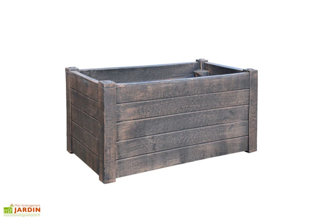 Roto Bac à Fleurs Teak L (60x30x30cm) 1 Roto Bac à Fleurs Teak L (60x30x30cm)