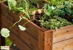 Carré Potager En Bois Autoclave Sur Pieds 80 X 80 Cm H. 88 Cm - Rezekne -Abriet Mobilier Soldes Boutique bac potager bois sur pieds ekju 253394