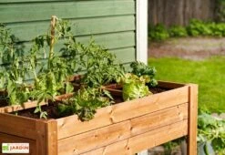 Carré Potager En Bois Autoclave Sur Pieds 120 X 80 Cm H. 88 Cm - Ventspils -Abriet Mobilier Soldes Boutique bac potager bois sureleve ekju 253478