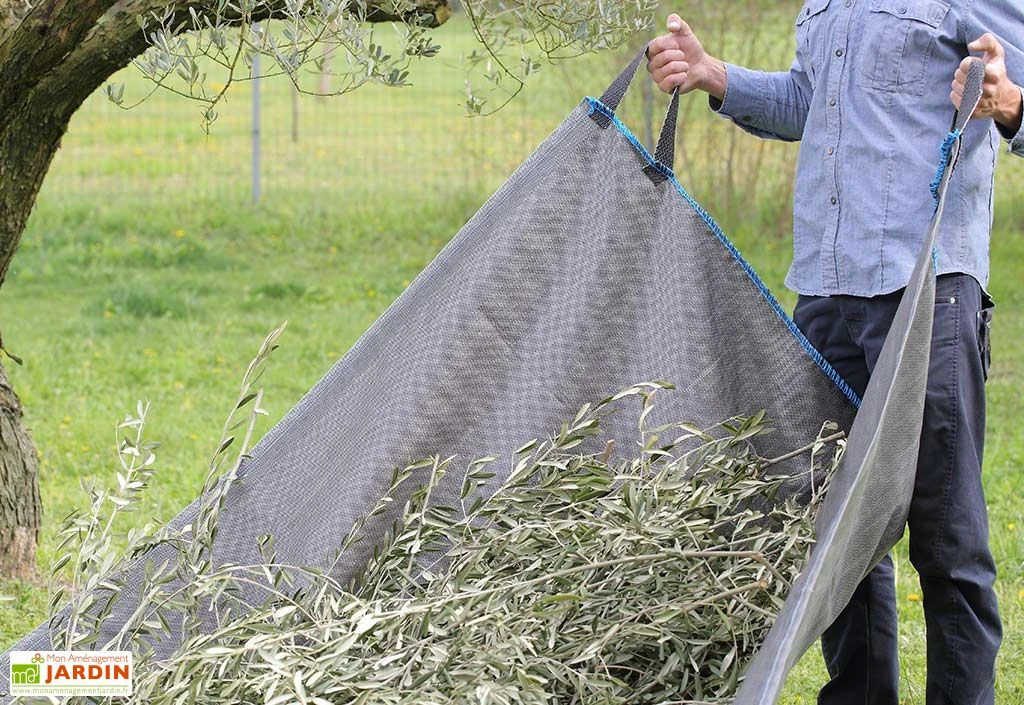 Bâche De Ramassage Jardin En Polypropylène Avec Poignées 500 X 200 Cm 2 Bâche De Ramassage Jardin En Polypropylène Avec Poignées 500 X 200 Cm – Image 2