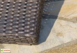 Bain De Soleil En Aluminium Et Résine Tressée Cancun (2 Coloris) -Abriet Mobilier Soldes Boutique bain soleil aluminium resine tressee cancun 1