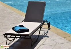 Bain De Soleil En Métal Mosaïque 190 X 66 Cm