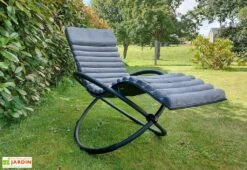 Bain De Soleil Design En Aluminium Swing Luxe 74 X 166 Cm