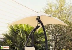 Balancelle Celest Acier Ombrelle Orientable -Abriet Mobilier Soldes Boutique balancelle acier hamac suspendu celest 2