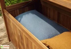 Banc De Jardin En Bois D'acacia – 120 X 59 Cm -Abriet Mobilier Soldes Boutique banc acacia jardin 3