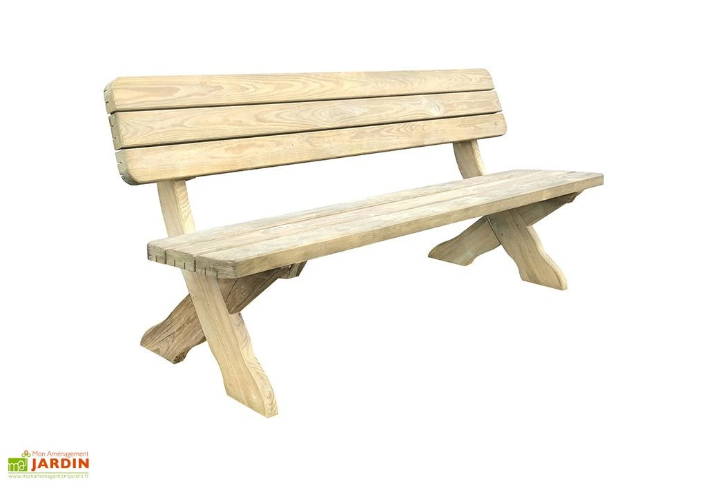 Solid Banc De Jardin Avec Dossier En Bois Autoclave 180 Cm 45 Mm 2 Solid Banc De Jardin Avec Dossier En Bois Autoclave 180 Cm 45 Mm – Image 2