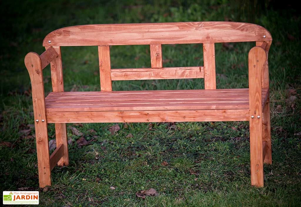 Banc De Jardin Bois 2 Places 125 Cm Emma 2 Banc De Jardin Bois 2 Places 125 Cm Emma – Image 2