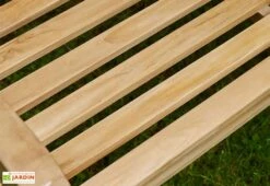 Banc De Jardin En Bois De Teck 120 Cm – Deux Places -Abriet Mobilier Soldes Boutique banc jardin teck 2