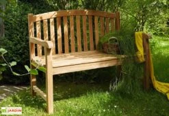 Banc De Jardin En Bois De Teck 120 Cm – Deux Places -Abriet Mobilier Soldes Boutique banc jardin teck 4