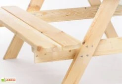 Pinolino Table De Pique-nique En Bois Pour Enfant – Nicky Maxi -Abriet Mobilier Soldes Boutique banc table pique nique enfant bois