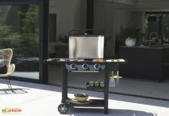 Barbecue Au Gaz Sur Chariot En Métal – 3 Brûleurs 9 Barbecue Au Gaz Sur Chariot En Métal – 3 Brûleurs -Abriet Mobilier Soldes Boutique barbecue au gaz exterieur