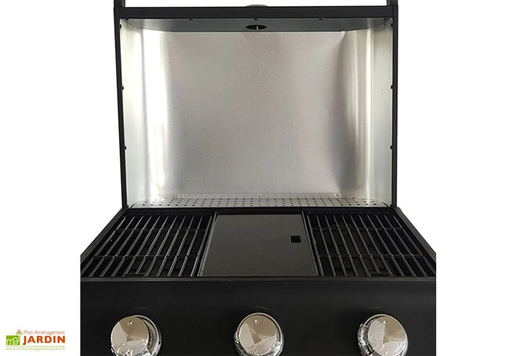 Barbecue Au Gaz à Poser En Métal – 3 Brûleurs 2 Barbecue Au Gaz à Poser En Métal – 3 Brûleurs – Image 2